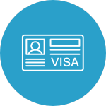 Immigrant visa icon