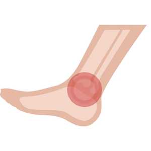 ankle pain icon