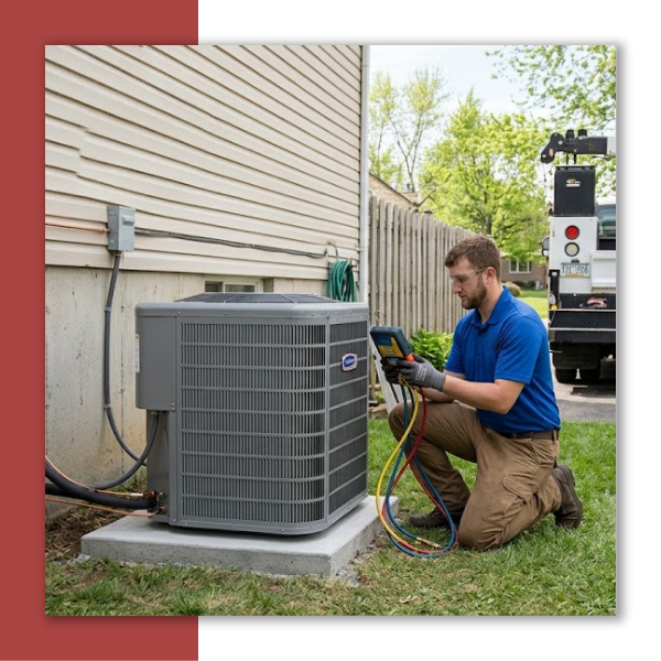 AC being tested after installation
