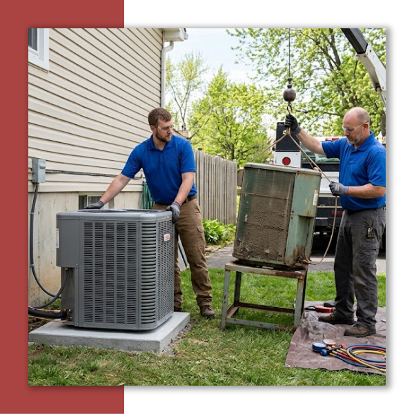 replacing old dated AC with new unit