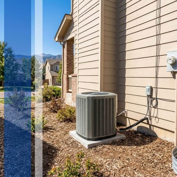 AC condenser outside of a Mont Belvieu home