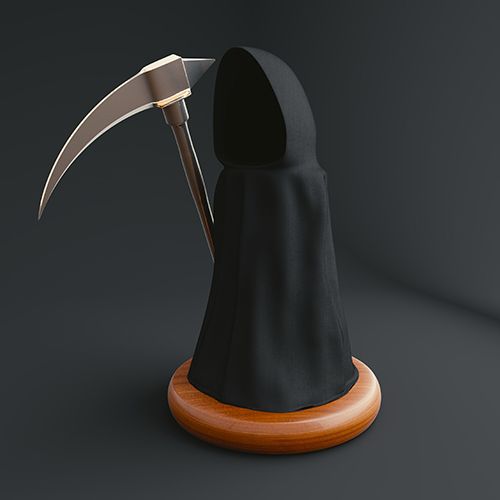 Digital illustration of the Grim Reaper