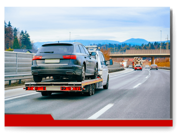 car being towed