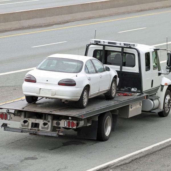 car on tow truck