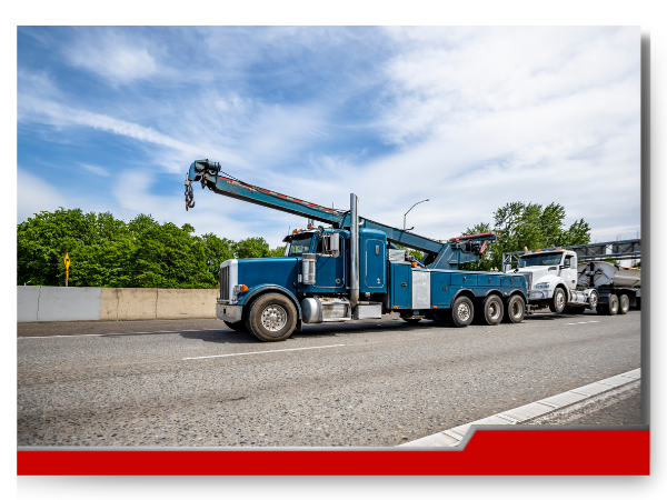 tow truck with semi 