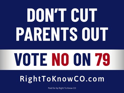 Don't Cut Parents Out Yard Sign No on 79.jpg