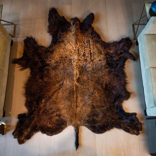 buffalo hide rug