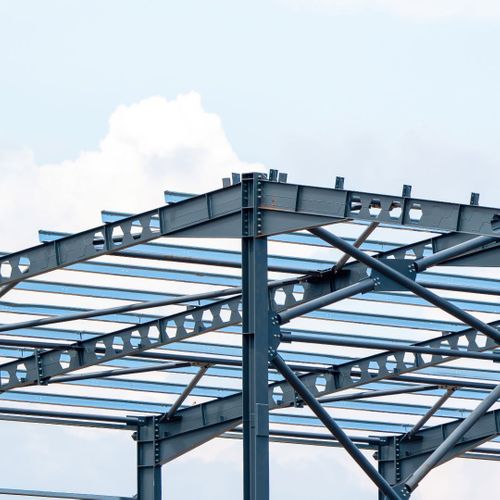 steel structure in construction