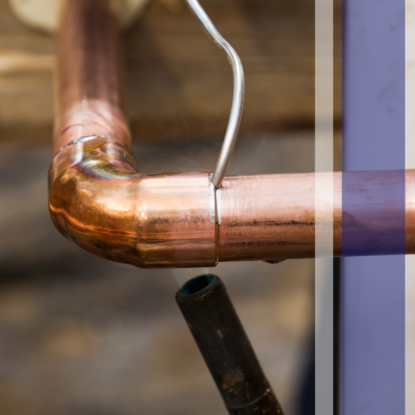 image of a copper pipe repair