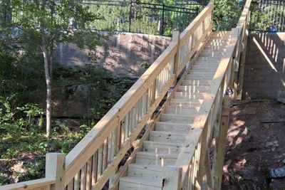 wooden staircase