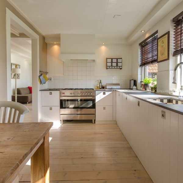 Clean kitchen.