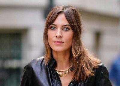 Alexa Chung Grown Out Bangs