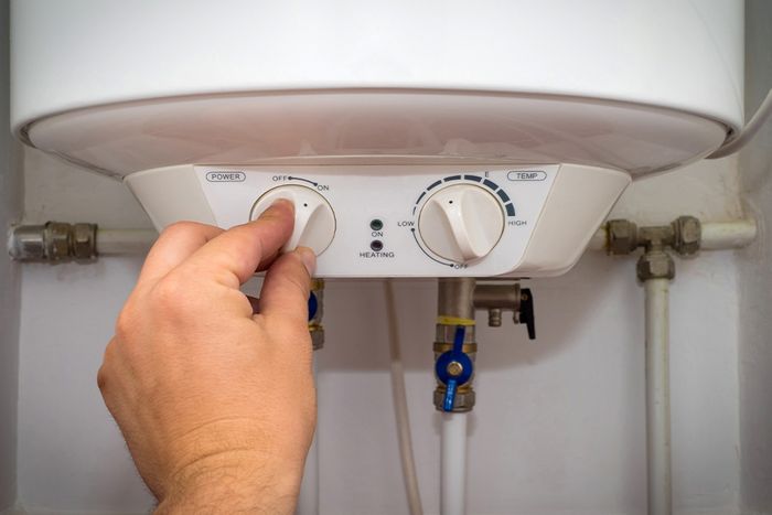 turning water heater