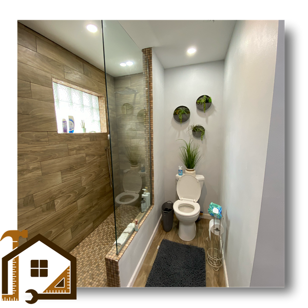 converted shower area 