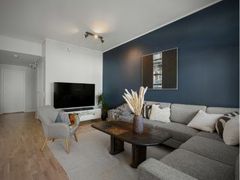 accent wall in living room