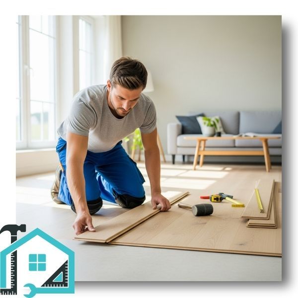man installs new plank flooring in living room Areas We Serve 4.jpg