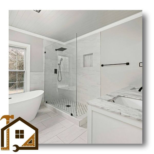 master bathroom with walk-in shower