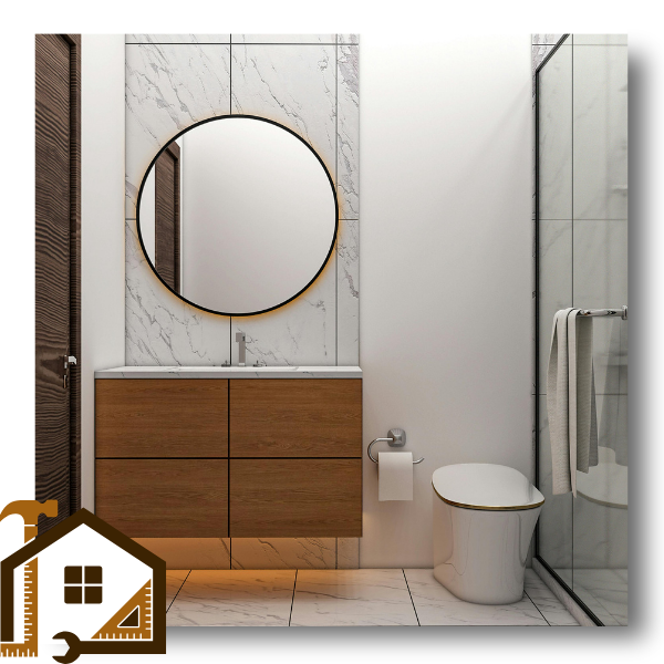 completed bathroom renovation