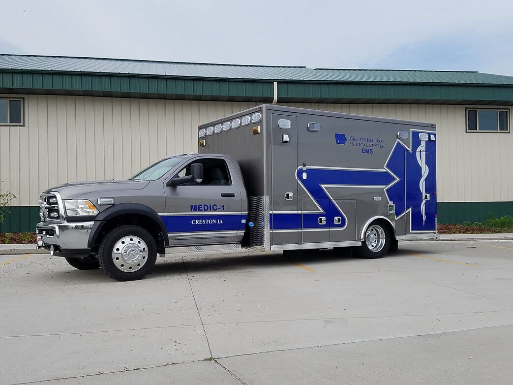 Emergency vehicle wrap, emergency vehicle graphics, ambulance wrap, ambulance graphics,  fleet wraps, fleet graphics, Ames Iowa, Central Iowa