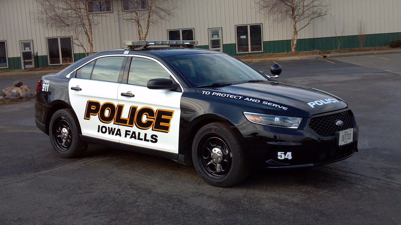 Emergency vehicle wrap, emergency vehicle graphics, police car wrap, police car graphics,  fleet wraps, fleet graphics, Ames Iowa, Central Iowa