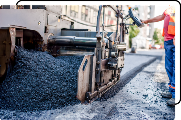 asphalt paver machine