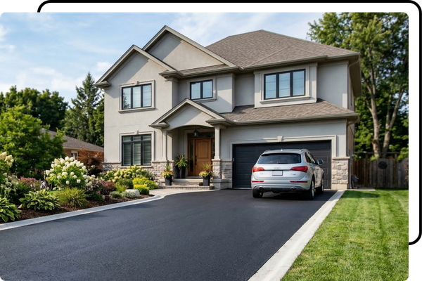 a nice asphalt driveway