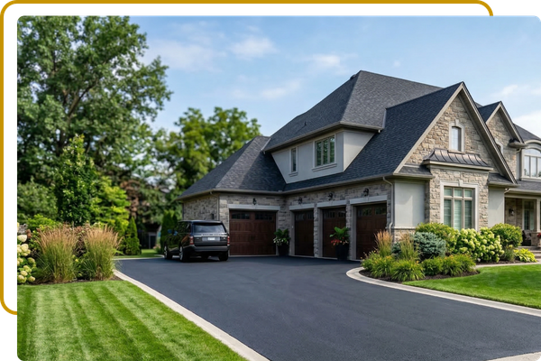 nice residential driveway