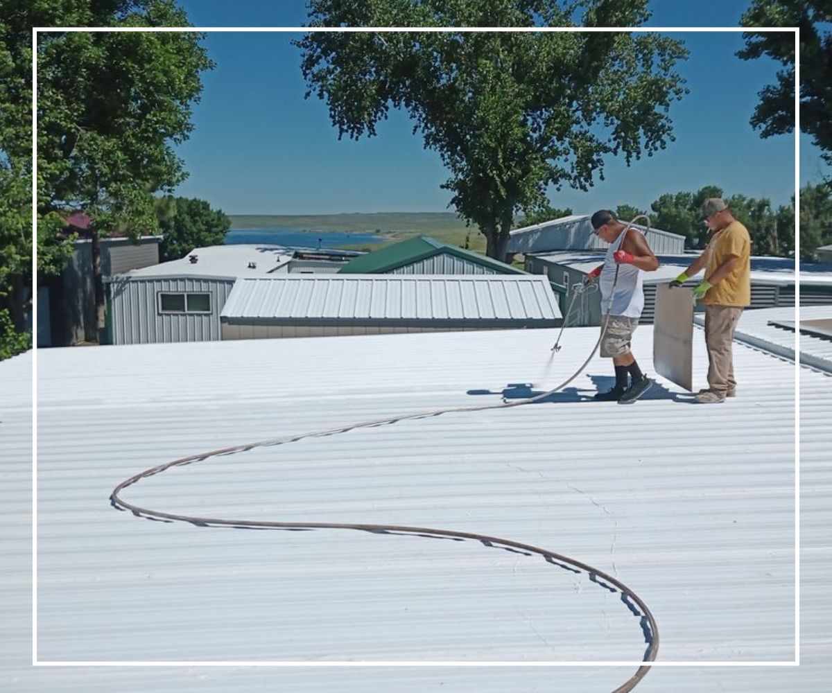 residential silicone spray on roof