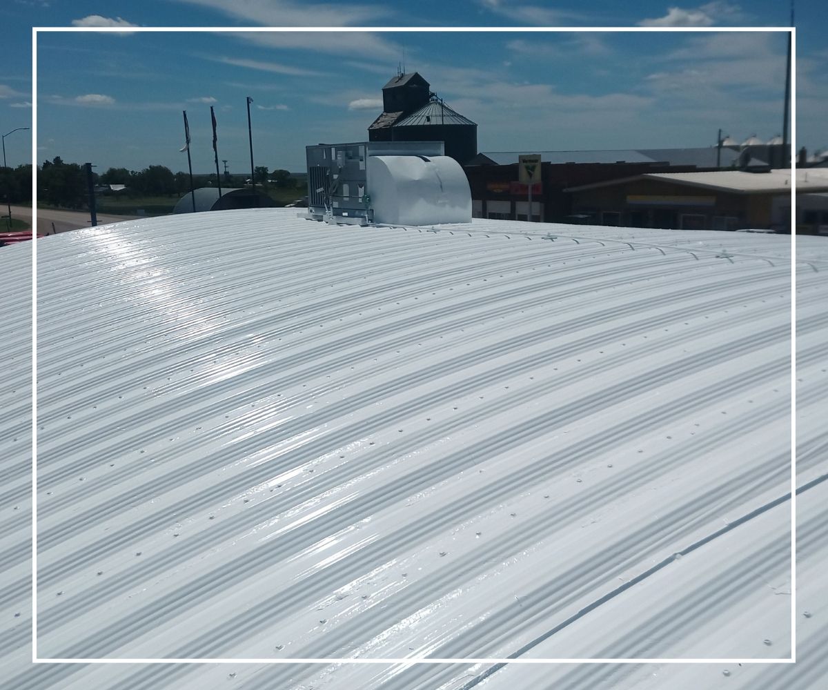 commercial silicone spray on roof