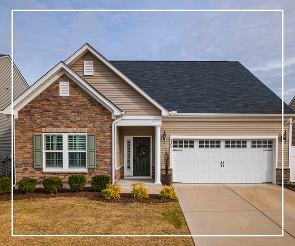 A suburban home with a well-maintained roof