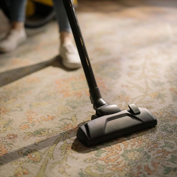vacuum cleaner on an area rug