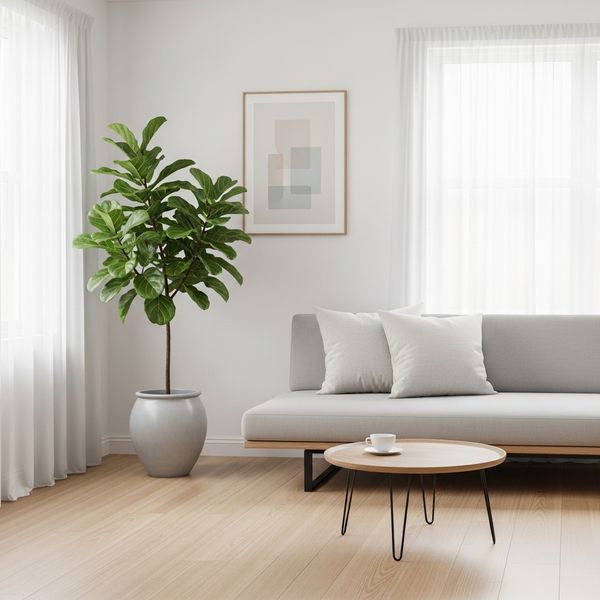 A minimalist living room 