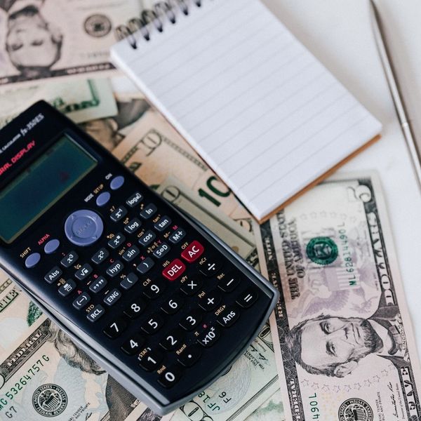 calculator and money