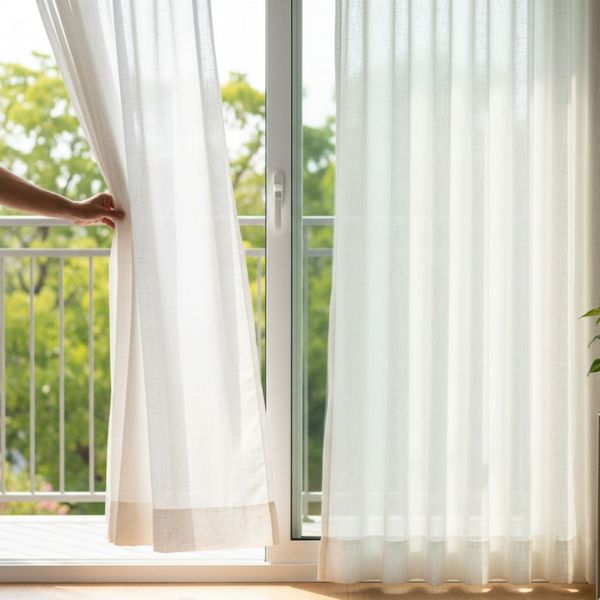 sunlight behind a curtain