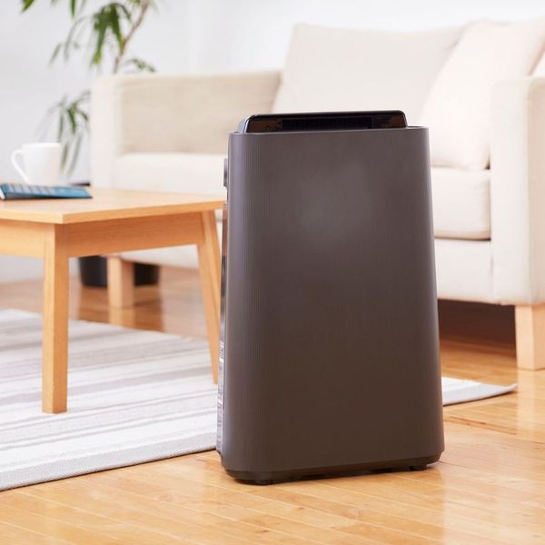 air purifier in a living room