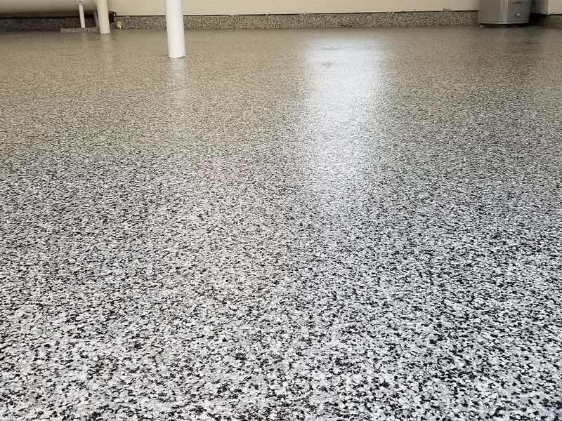 Poly floor close up