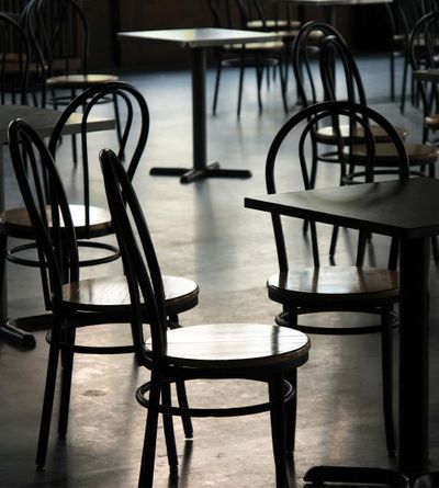 Restaurant concrete floor