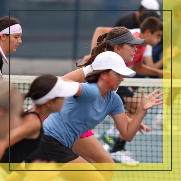 tennis players running