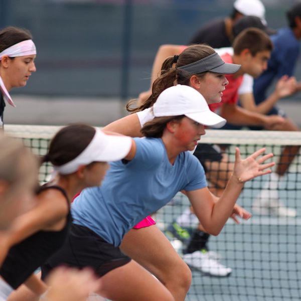 girls practicing 