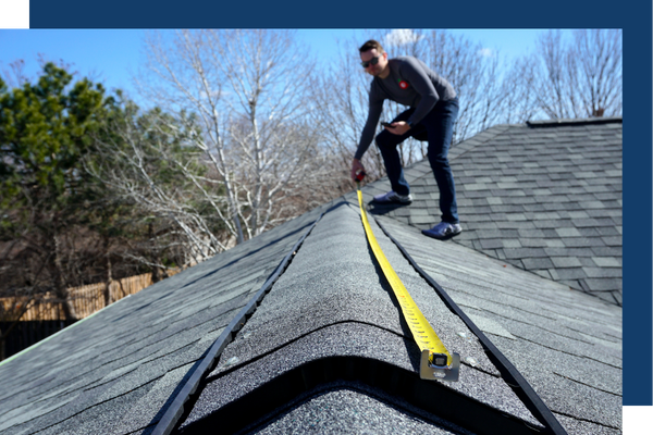roofing contractor on roof