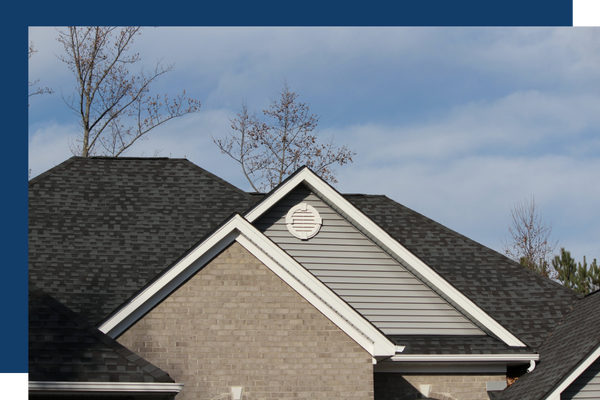 A shigle roof