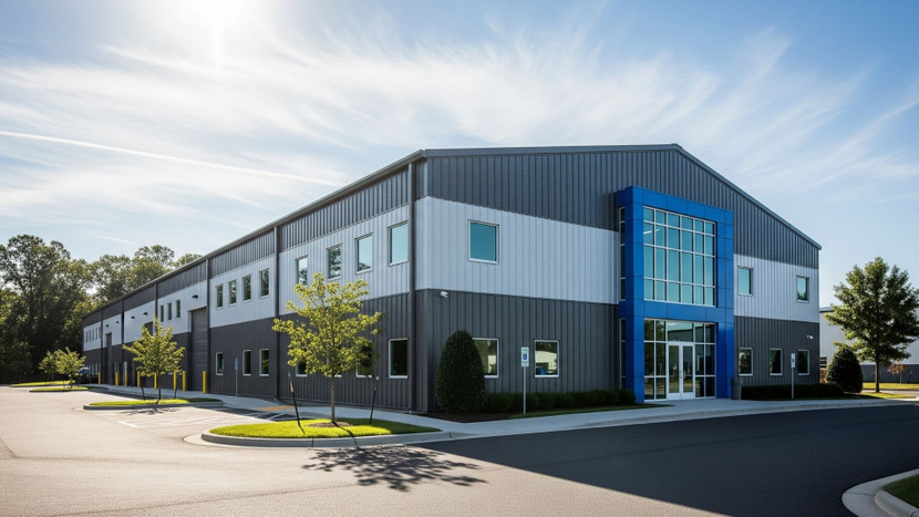Modern pre-engineered steel building