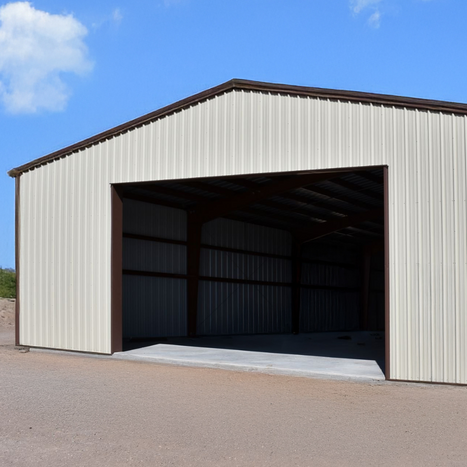 image of a steel barn