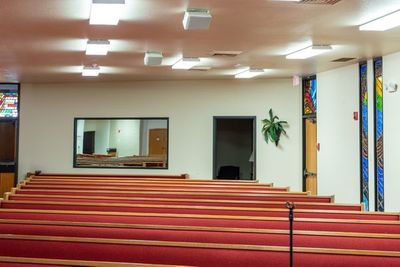 lighting setup in a church