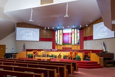 church screen setup