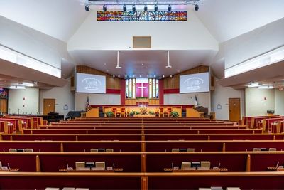 church screen setup