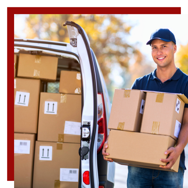 Packages being delivered