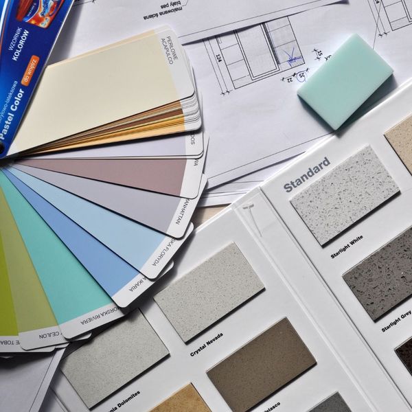 Interior design swatches.