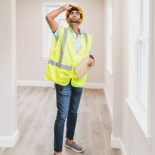 inspecting house interior