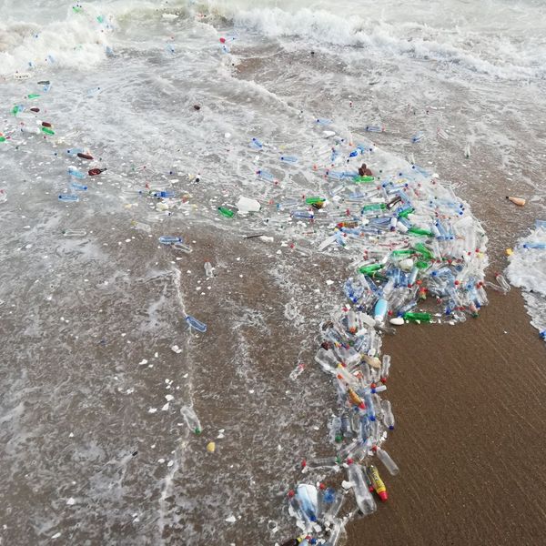 image of plastic in the ocean